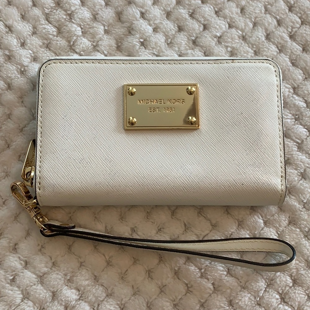 Michael Kors white wallet